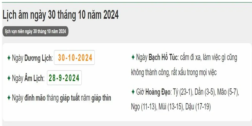 30/10 là ngày gì? Tổng hợp những sự kiện, ngày lễ lớn trong tháng 10