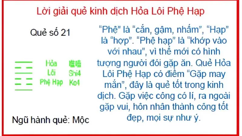 Bật mí ý nghĩa của quẻ số 21 theo phong thủy: Đừng chủ quan trước điều này