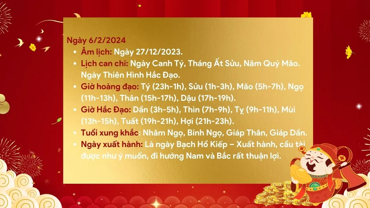 Con số may mắn hôm nay của 12 con giáp ngày 6/2/2024 chi tiết từng tuổi, tài lộc, vận hạn