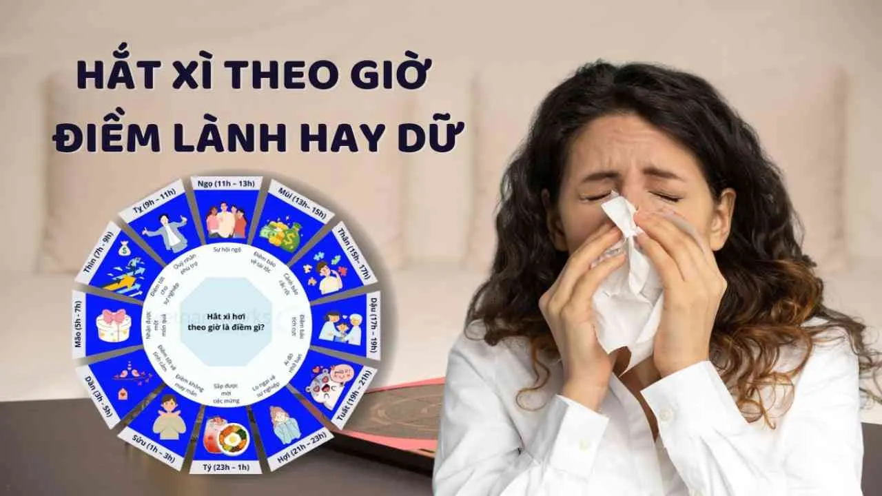 Hắt xì theo giờ là điềm lành hay dữ? Chớ chủ quan kẻo họa kéo đến dồn dập