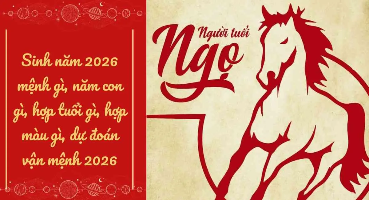 Năm 2026 mệnh gì, năm con gì, sinh con tháng nào tốt? Dự đoán vận mệnh 2026