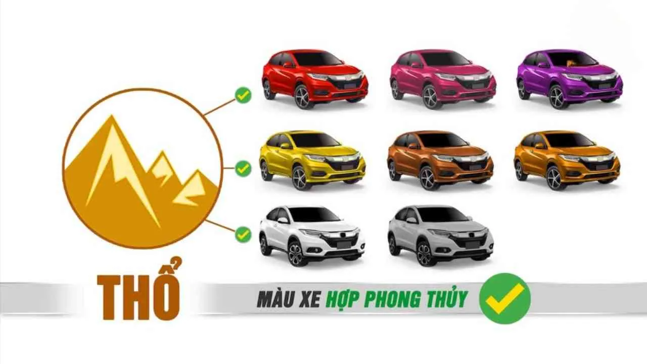 Người mệnh Thổ hợp xe màu gì? Cách chọn màu xe phong thuỷ mang lại may mắn, tài lộc