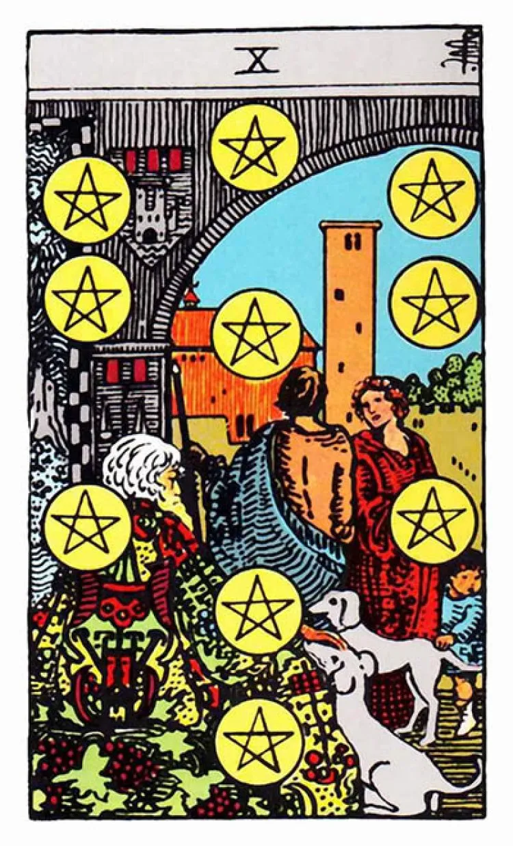 Ten of Pentacles trong tình yêu: Tình cảm thăng hoa, hạnh phúc viên mãn