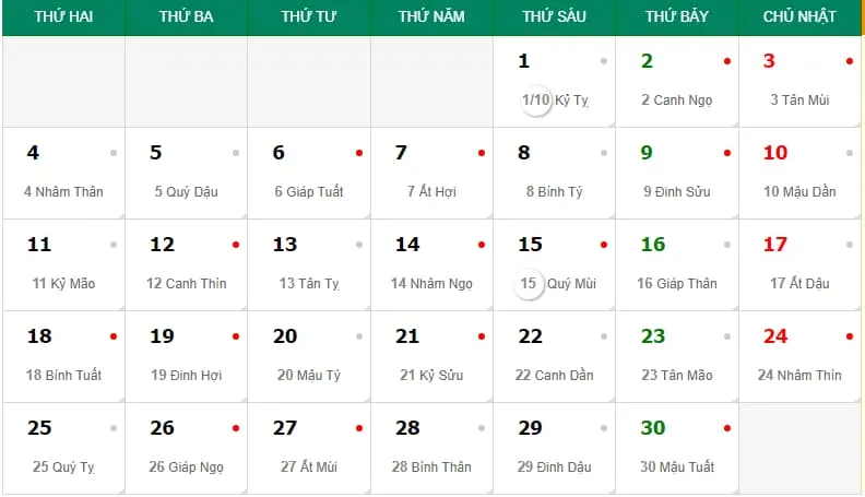 Xem ngày tốt tháng 11/2024 để mọi việc đại cát, đại lợi