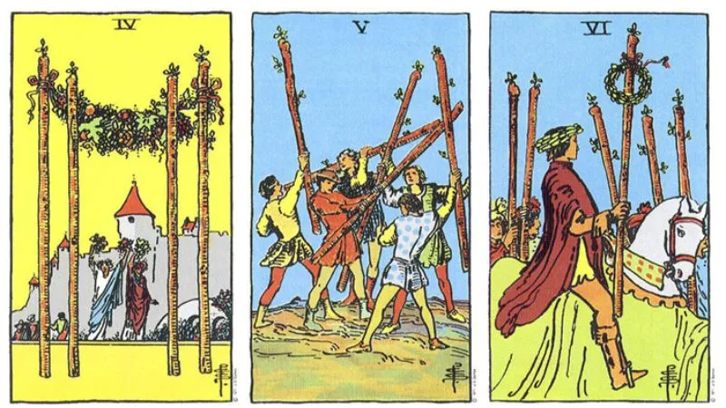 Ý nghĩa lá 6 gậy trong Tarot: Làm điều này không sớm thì muộn thành công tự tìm đến