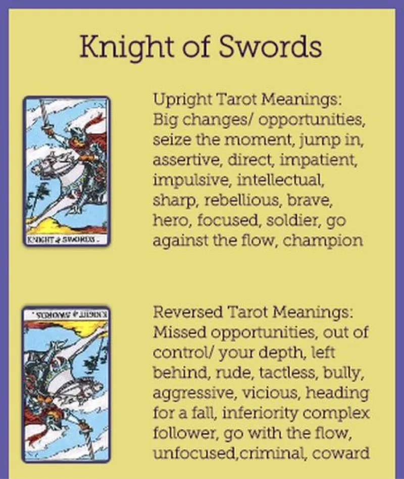 Ý nghĩa lá Knight Of Swords: Sự cân bằng giữa trách nhiệm và lòng từ bi