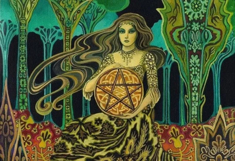 Ý nghĩa lá queen of pentacles trong tarot – Biểu tượng của sự thịnh vượng hay hỗn loạn